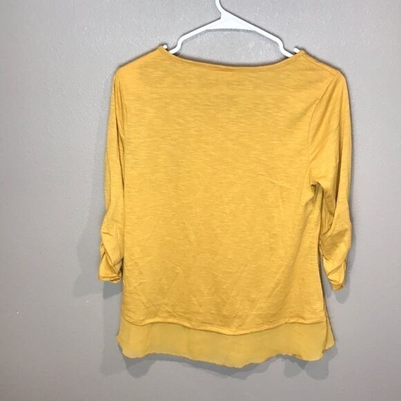 Style & Co Chiffon-Hem Top women’s size XS - Picture 3 of 5